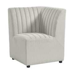 Jemma Upholstered Corner Chair in Beige Linen
