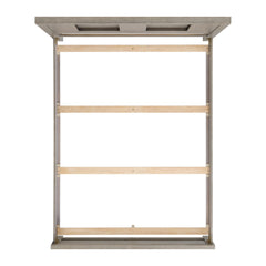 Kelis Queen Panel Bed with LED in Grey