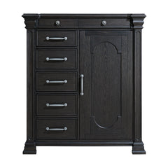 Kings Court 1 Door and 7-Drawer Chest in Black