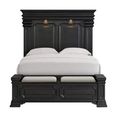 Kings Court Queen Storage Bed in Black