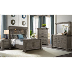 Kings Court Queen Bed in Grey – SKU B.10315.QB | Elements