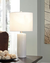 Tampa Furniture Outlet Lutz - Ashley Furniture - Steuben Lighting - Ceramic Table Lamp (Set of 2) / White - L177904