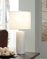 Tampa Furniture Outlet Lutz - Ashley Furniture - Steuben Lighting - Ceramic Table Lamp (Set of 2) / White - L177904