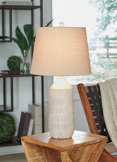 Tampa Furniture Outlet Lutz - Ashley Furniture - Willport Lighting - Ceramic Table Lamp (Set of 2) / Off White - L177994