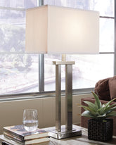 Tampa Furniture Outlet Lutz - Ashley Furniture - Aniela Lighting - Metal Table Lamp (Set of 2) / Silver Finish - L204054