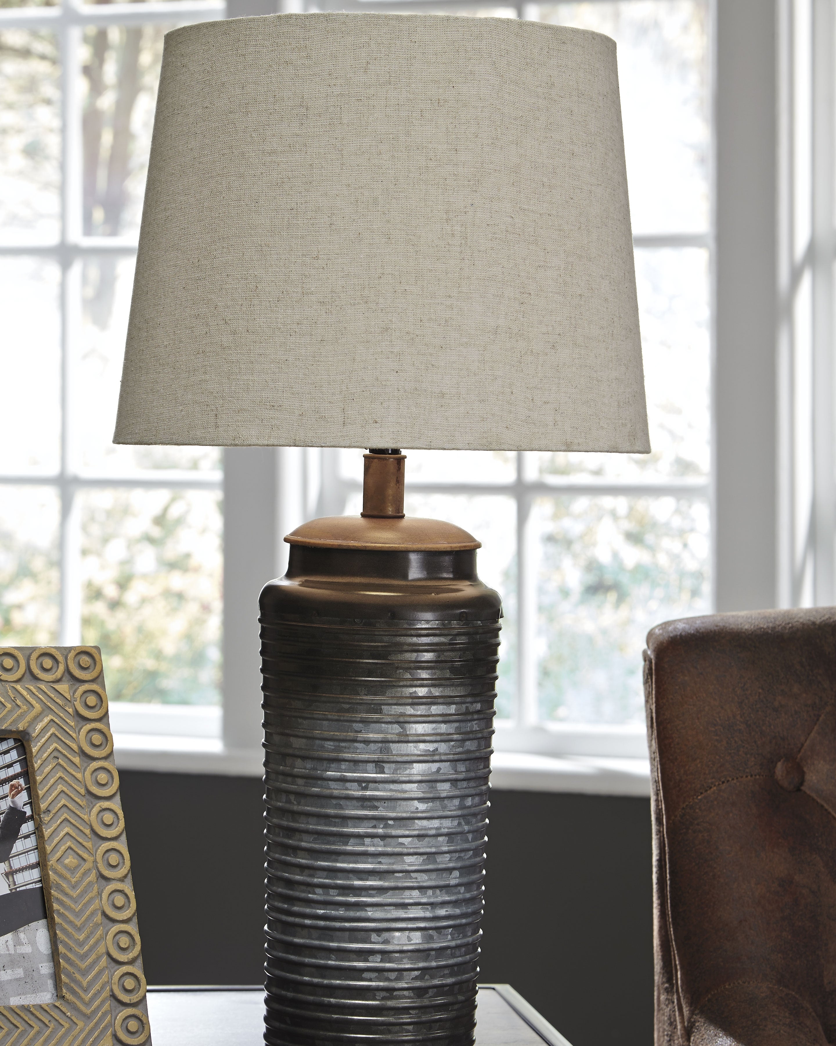 Tampa Furniture Outlet Lutz - Ashley Furniture - Norbert Lighting - Metal Table Lamp (Set of 2) / Gray - L204064