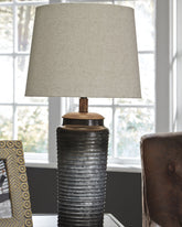 Tampa Furniture Outlet Lutz - Ashley Furniture - Norbert Lighting - Metal Table Lamp (Set of 2) / Gray - L204064