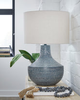 Tampa Furniture Outlet Lutz - Ashley Furniture - Schylarmont Lighting - Metal Table Lamp (1/CN) / Antique Gray/White - L207474