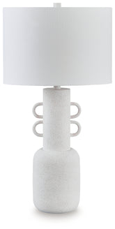 Tampa Furniture Outlet Lutz - Ashley Furniture - Perringhill Lighting - Metal Table Lamp (1/CN) / Distressed White - L207504