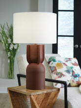 Tampa Furniture Outlet Lutz - Ashley Furniture - Rowandale Lighting - Metal Table Lamp (1/CN) / Brick Red - L207534