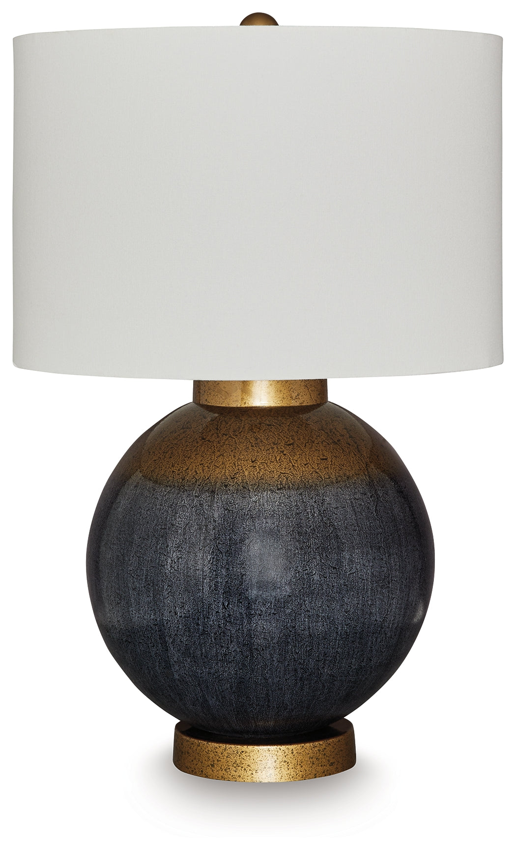 Tampa Furniture Outlet Lutz - Ashley Furniture - Adara Lighting - Metal Table Lamp (1/CN) / Blue/Gold Finish - L207564