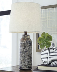 Tampa Furniture Outlet Lutz - Ashley Furniture - Mahima Lighting - Paper Table Lamp (Set of 2) / Black/White - L235584