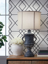 Tampa Furniture Outlet Lutz - Ashley Furniture - Morvanford Lighting - Poly Table Lamp (1/CN) / Antique Black - L235834