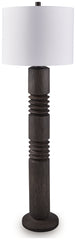 Tampa Furniture Outlet Lutz - Ashley Furniture - Fainwell Lighting - Poly Floor Lamp (1/CN) / Distressed Black - L235861