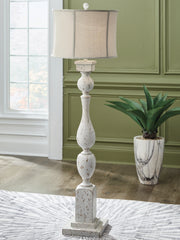 Tampa Furniture Outlet Lutz - Ashley Furniture - Madsbrook Lighting - Poly Floor Lamp (1/CN) / Antique White - L235921