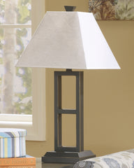 Tampa Furniture Outlet Lutz - Ashley Furniture - Deidra Lighting - Metal Table Lamp (Set of 2) / Black - L318924