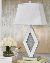 Tampa Furniture Outlet Lutz - Ashley Furniture - Prunella Lighting - Mirror Table Lamp (1/CN) / Silver Finish - L429034
