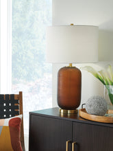 Tampa Furniture Outlet Lutz - Ashley Furniture - Farberman Lighting - Glass Table Lamp (1/CN) / Amber - L430864