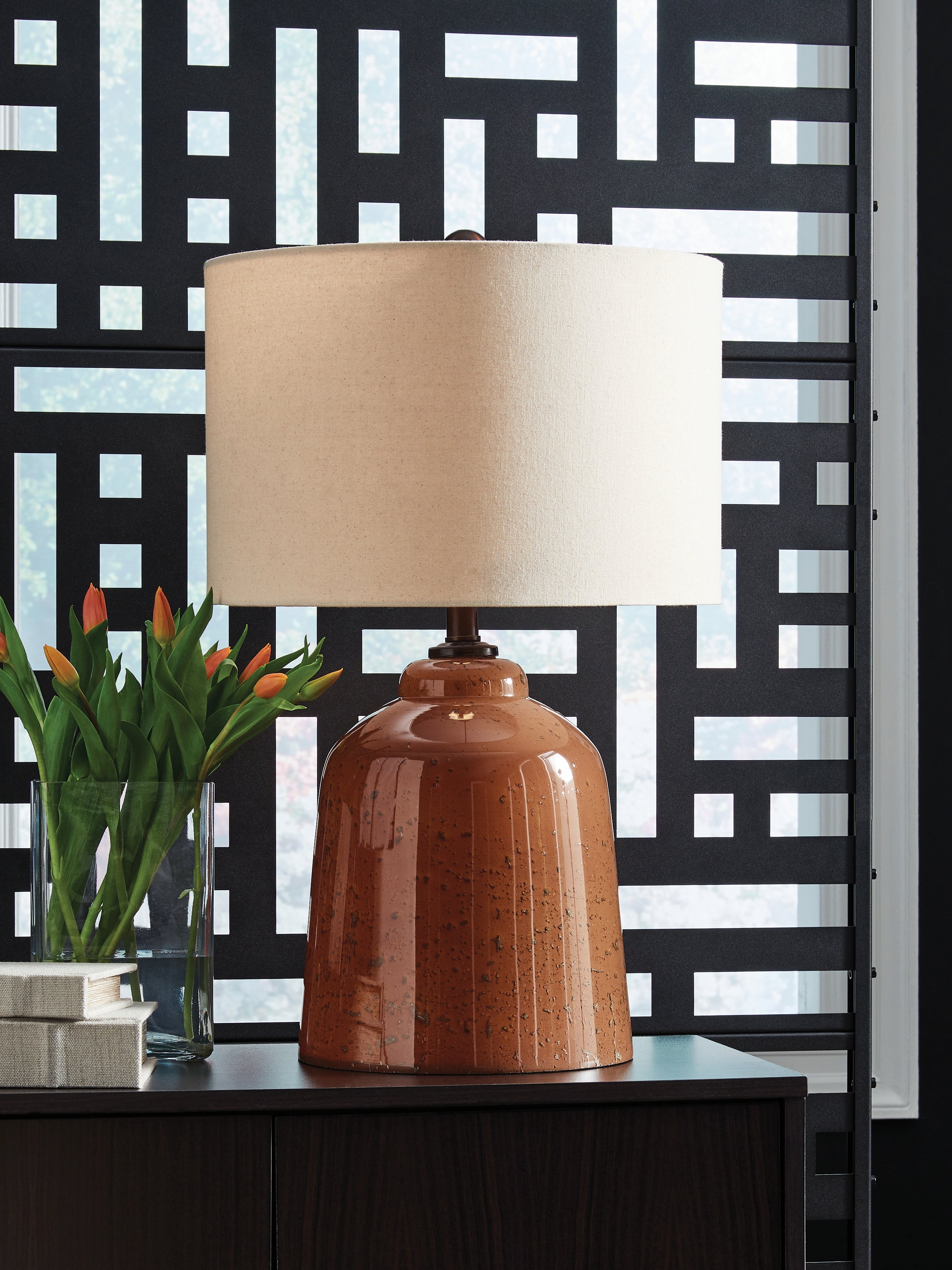 Tampa Furniture Outlet Lutz - Ashley Furniture - Aaleahya Lighting - Glass Table Lamp (1/CN) - L430904