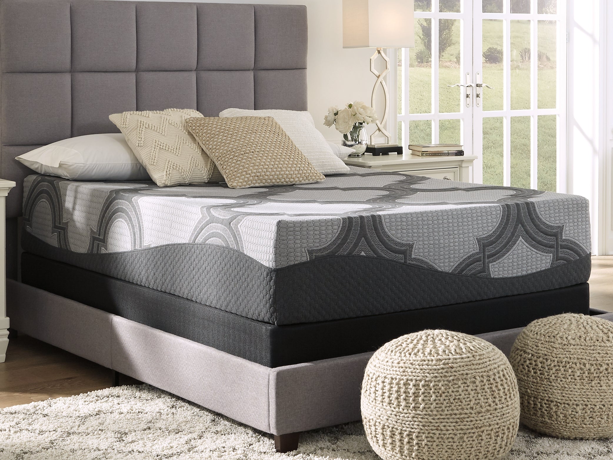 Tampa Furniture Outlet Lutz - Ashley Furniture - 1100 Series Mattresses - Twin / Gray - M52611