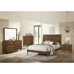 Malibu 6-Drawer Dresser & Mirror in Walnut – SKU MC400DRMR | Elements