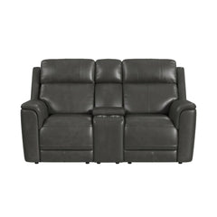 Mustang P3 Loveseat with Console in Aline Anthracite