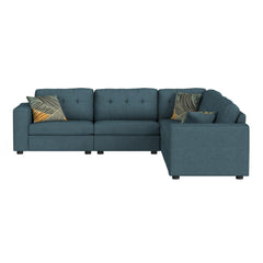 Options One Corner in Palmer Plus Teal with 1 Pillow 20"