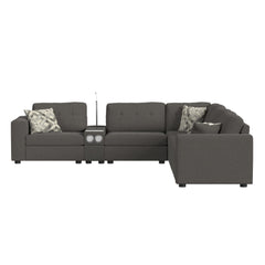 Options One RHF Chair in Palmer Plus Ash with 1 Pillow 20"