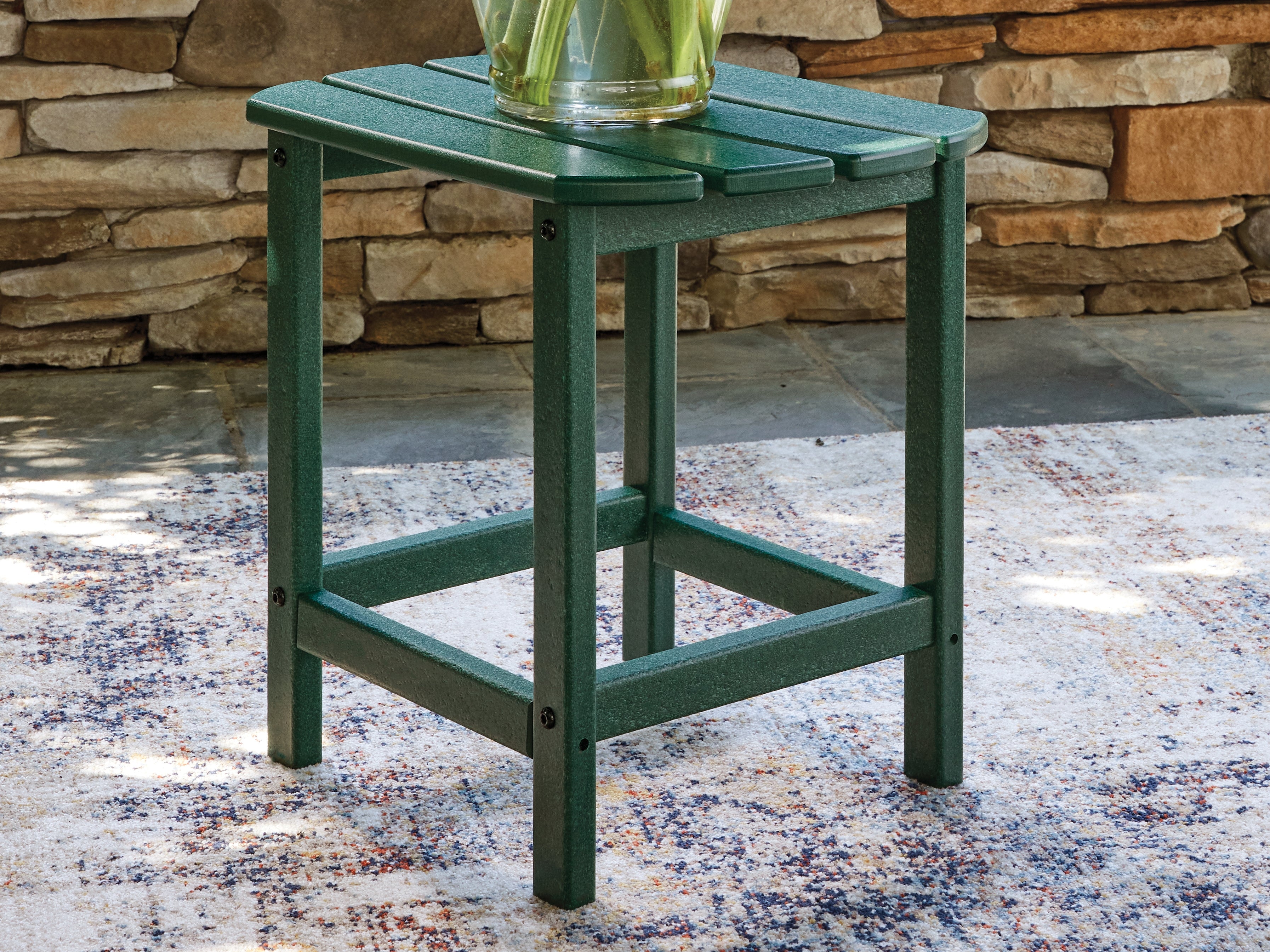 Tampa Furniture Outlet Lutz - Ashley Furniture - Sundown Shores Outdoor - Rectangular End Table - PCP007-703