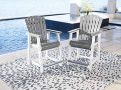Tampa Furniture Outlet Lutz - Ashley Furniture - Transville Outdoor - Barstool (Set of 2) / Gray/White - P210-124