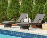 Tampa Furniture Outlet Lutz - Ashley Furniture - Kantana Outdoor - Chaise Lounge (Set of 2) / Brown - P283-815