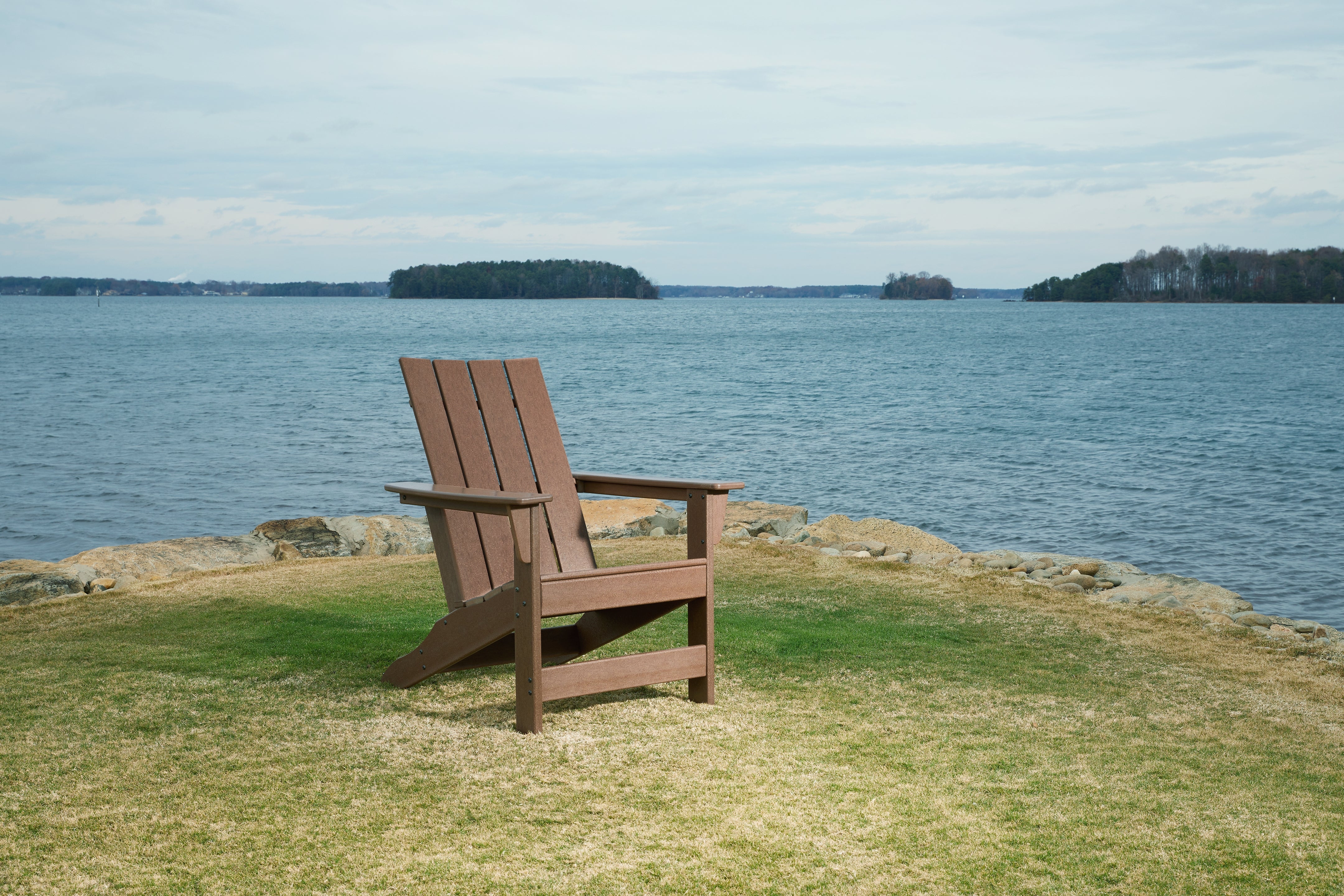 Tampa Furniture Outlet Lutz - Ashley Furniture - Emmeline Outdoor - Adirondack Chair / Brown - P420-898