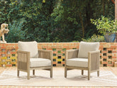 Tampa Furniture Outlet Lutz - Ashley Furniture - Spooners Cove Outdoor - Lounge Chair w/Cushion (Set of 2) - PCP469-820