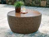 Tampa Furniture Outlet Lutz - Ashley Furniture - Double Point Outdoor - Round Cocktail Table - PCP503-708