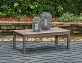 Tampa Furniture Outlet Lutz - Ashley Furniture - Hillside Barn Outdoor - Rectangular Cocktail Table / Brown - P564-701
