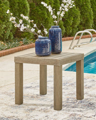 Tampa Furniture Outlet Lutz - Ashley Furniture - Silo Point Outdoor - Square End Table / Brown - P804-702