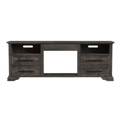 Park Ridge 71'' TV Console without Fireplace Insert in Charcoal