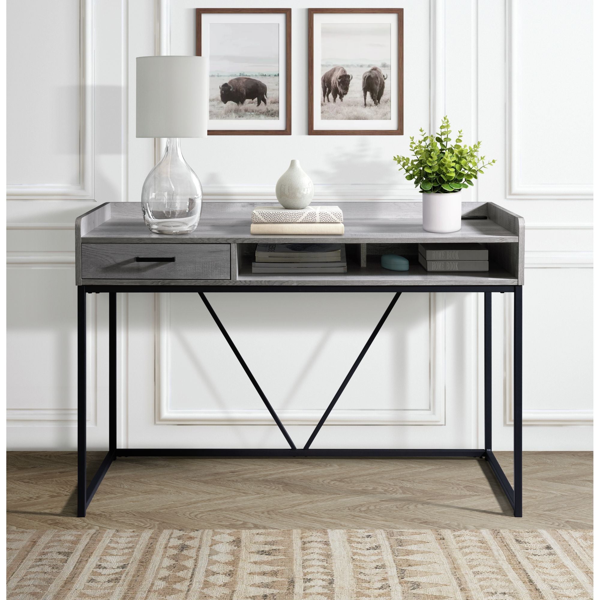 Preston Desk - Grey – SKU CKPS300DK | Elements