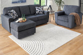 Tampa Furniture Outlet Lutz - Ashley Furniture - Lambworth Rug - 7'10" x 10' Rug / Gray/Cream - R405341