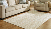 Tampa Furniture Outlet Lutz - Ashley Furniture - Ardenville Rug - 5' x 7'1" Washable Rug / Tan/Cream - R406212