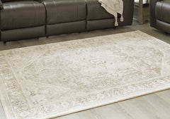 Tampa Furniture Outlet Lutz - Ashley Furniture - Gatwell Rug - 8' x 10' Rug / Ivory/Gray/Tan - R406511