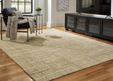 Tampa Furniture Outlet Lutz - Ashley Furniture - Janston Rug - 8' x 10' Rug / Ivory/Gray/Tan - R406861