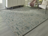 Tampa Furniture Outlet Lutz - Ashley Furniture - Jossland Rug - 8' x 10' Rug / Green/Ivory - R406911