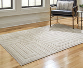 Tampa Furniture Outlet Lutz - Ashley Furniture - Darmondard Rug - 8' x 10' Rug / Cream/Taupe - R406941