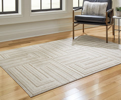 Tampa Furniture Outlet Lutz - Ashley Furniture - Darmondard Rug - 8' x 10' Rug / Cream/Taupe - R406941
