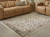 Tampa Furniture Outlet Lutz - Ashley Furniture - Beritham Rug - Large Rug / Blue/Brown/Beige - R407261