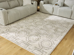 Tampa Furniture Outlet Lutz - Ashley Furniture - Maconville Rug - Large Rug / Ivory/Gray - R407321