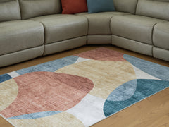 Tampa Furniture Outlet Lutz - Ashley Furniture - Chanleigh Rug - Washable 5' x 7' Area Rug / Multi - R407372