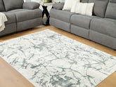 Tampa Furniture Outlet Lutz - Ashley Furniture - Tobinbury Rug - Washable 5' x 7' Area Rug / Gray - R407422