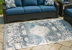Tampa Furniture Outlet Lutz - Ashley Furniture - Daddridge Rug - 8' x 10' Rug / Blue/Gray/Ivory - R900101